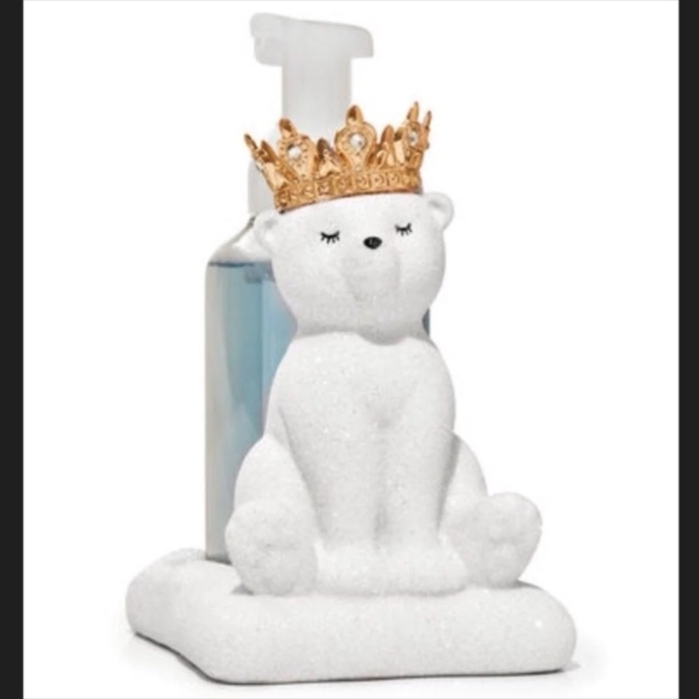 Bath & Body Works Royal Polar Bear Soap Dish Holder New